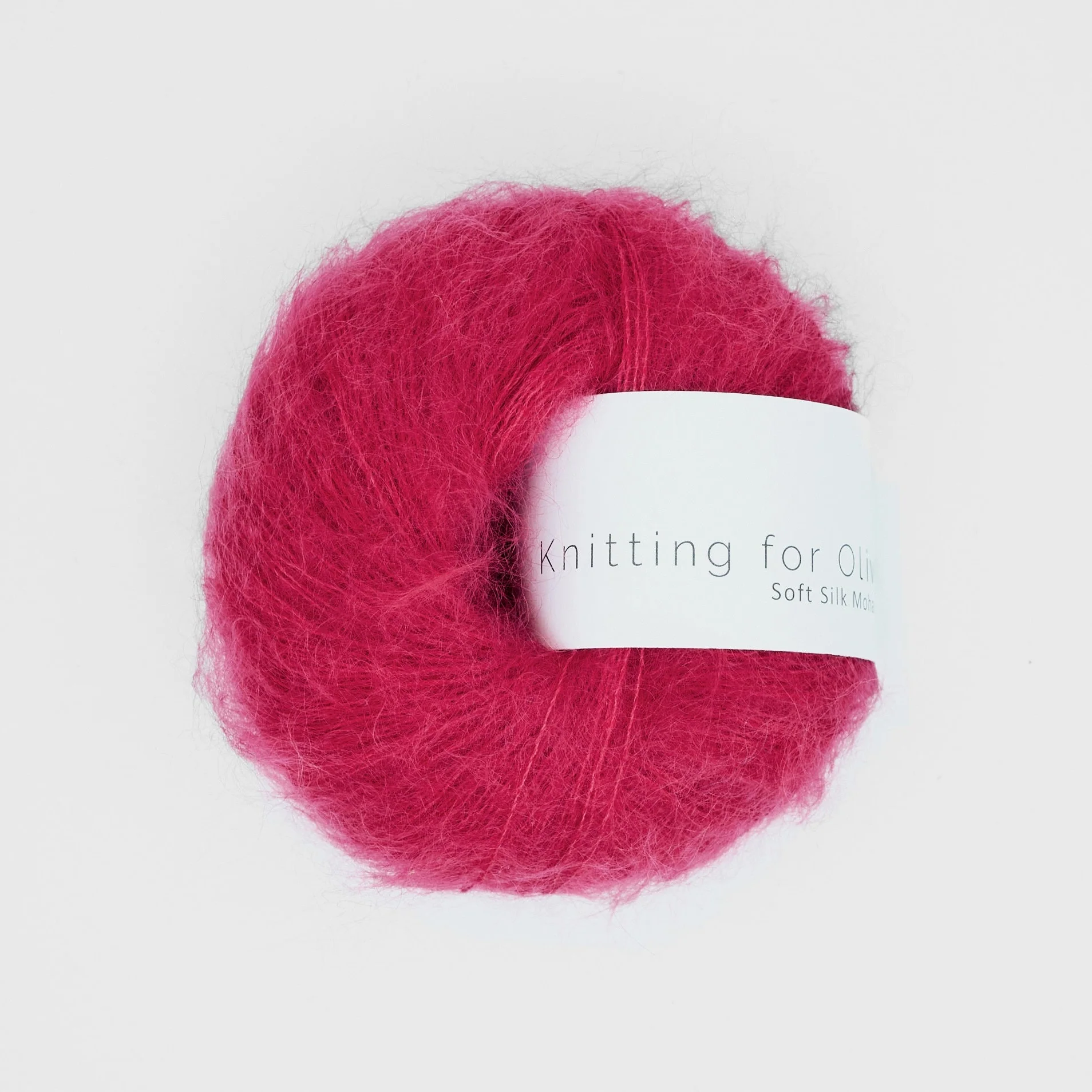 Knitting for Olive Soft Silk Mohair - Raspberry Red